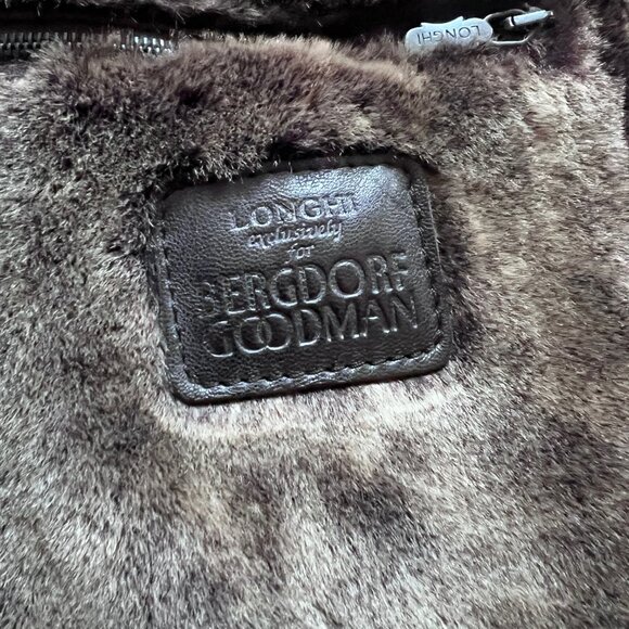 Longhi Brown Leather Jacket (Size 48) - Picture 3 of 10